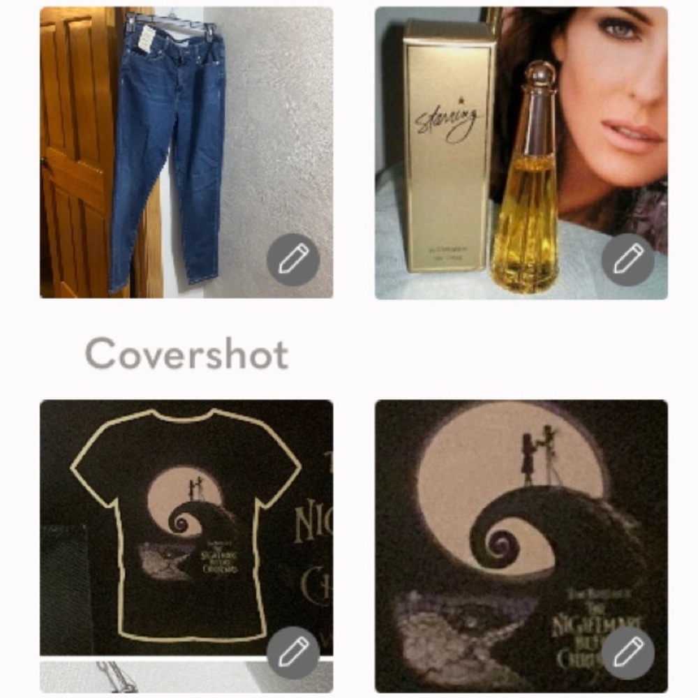 Tim Burtons NMB4🎄tee SzL+Midrise skinny crop 8+Starring Avon Perfume